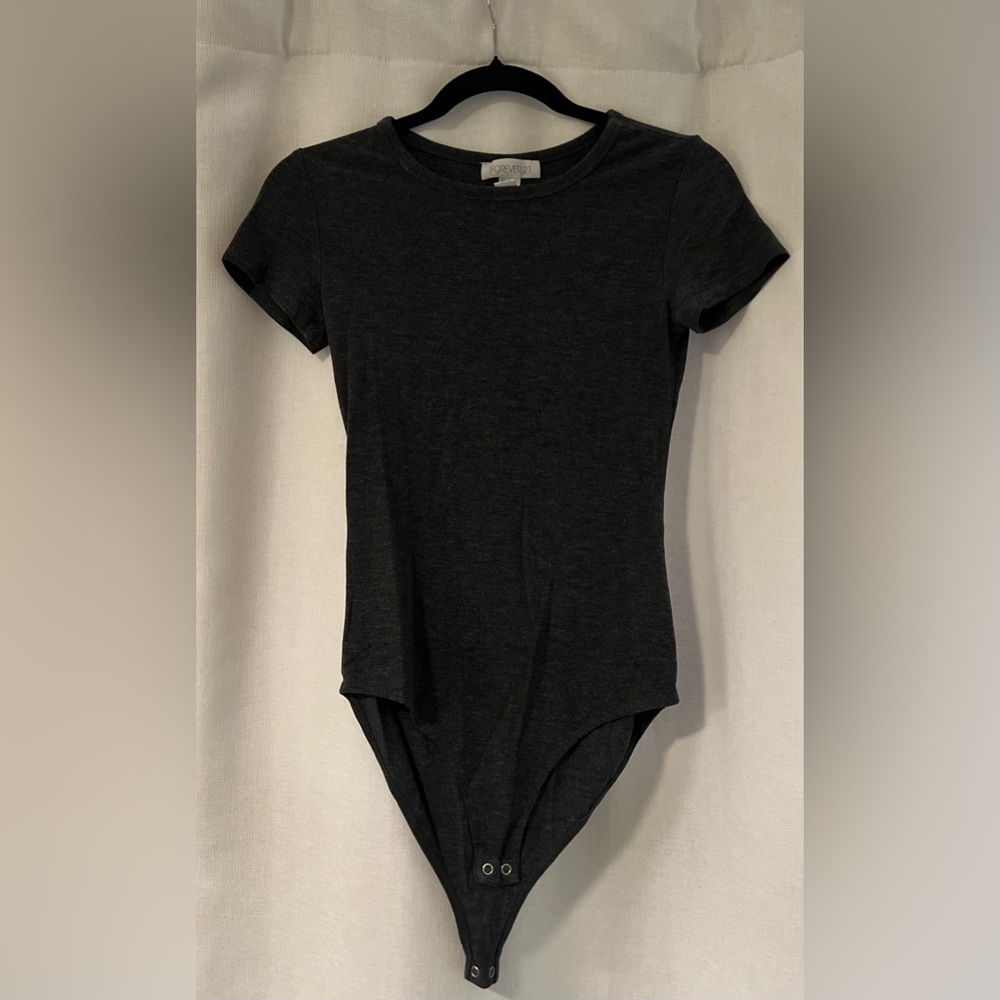 Forever 21 grey bodysuit
